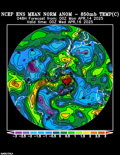 NCEP Ensemble forecast product