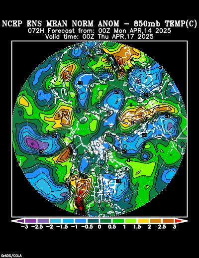 NCEP Ensemble forecast product