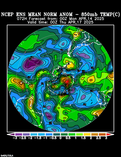 NCEP Ensemble forecast product