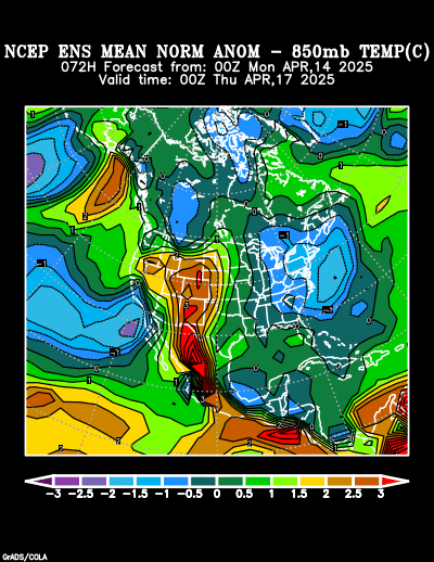 NCEP Ensemble forecast product