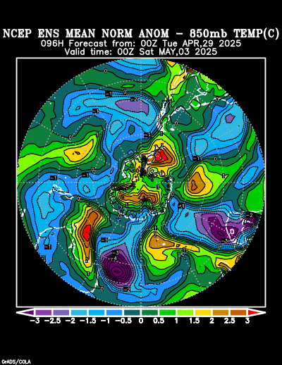 NCEP Ensemble forecast product