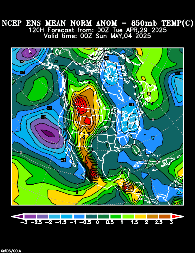 NCEP Ensemble forecast product