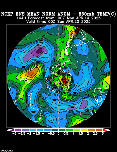 NCEP Ensemble forecast product