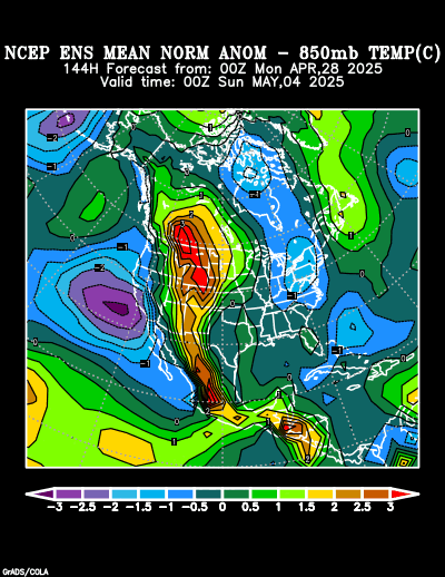 NCEP Ensemble forecast product