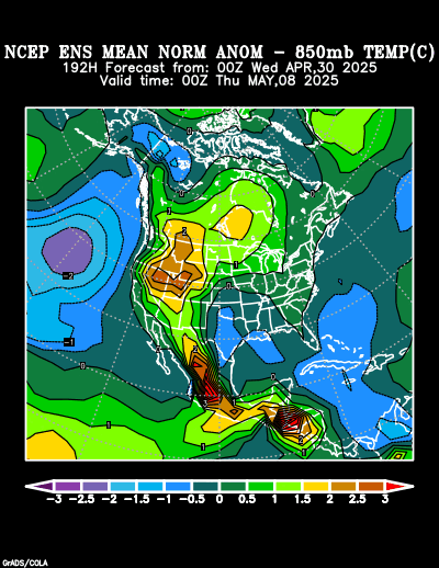 NCEP Ensemble forecast product