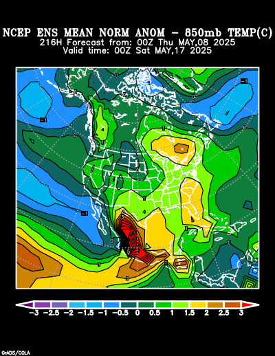 NCEP Ensemble forecast product