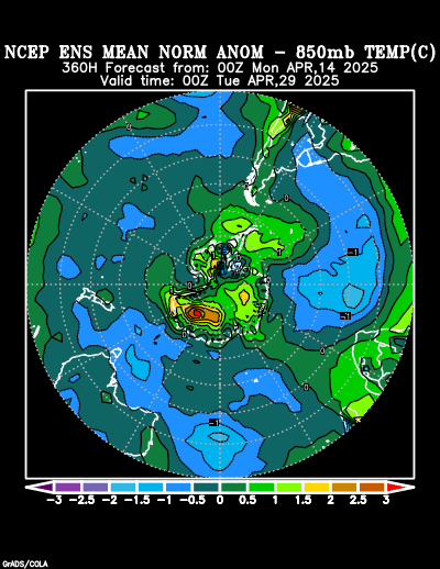 NCEP Ensemble forecast product