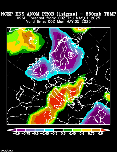 NCEP Ensemble forecast product