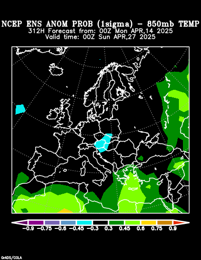 NCEP Ensemble forecast product