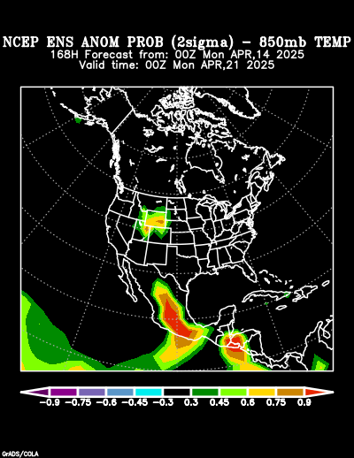 NCEP Ensemble forecast product