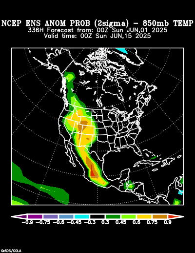 NCEP Ensemble forecast product