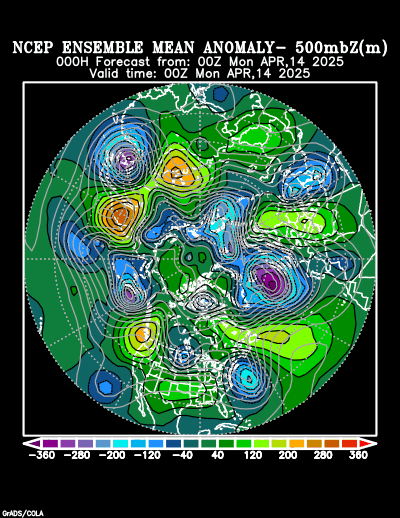 NCEP Ensemble forecast product