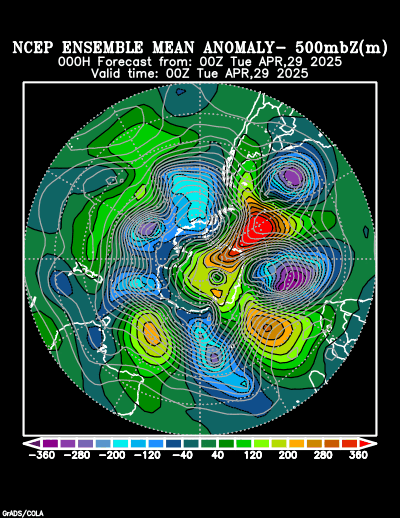 NCEP Ensemble t = 000 hour forecast product