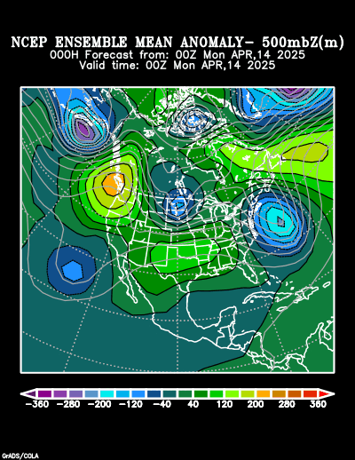 NCEP Ensemble forecast product