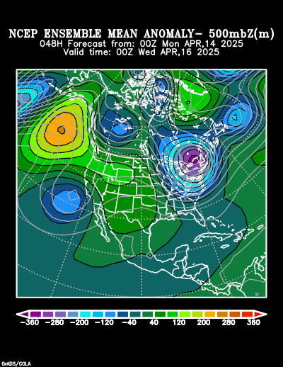 NCEP Ensemble t = 048 hour forecast product