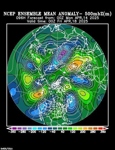 NCEP Ensemble forecast product