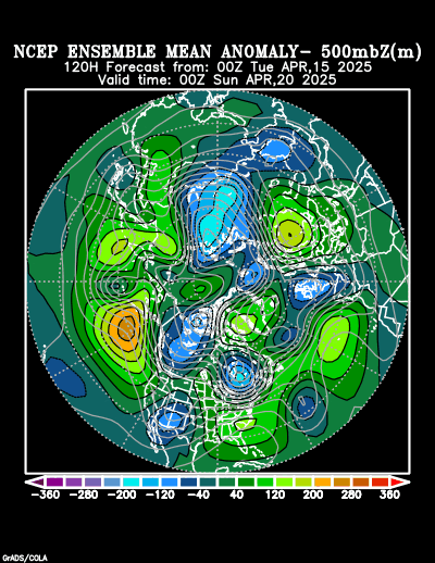 NCEP Ensemble forecast product