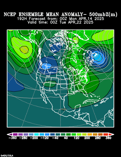 NCEP Ensemble forecast product