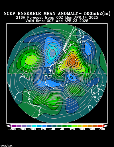 NCEP Ensemble forecast product