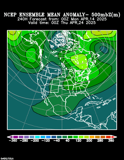 NCEP Ensemble forecast product