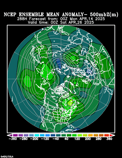 NCEP Ensemble forecast product