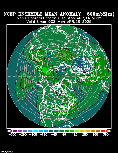 NCEP Ensemble forecast product