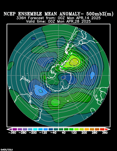 NCEP Ensemble forecast product