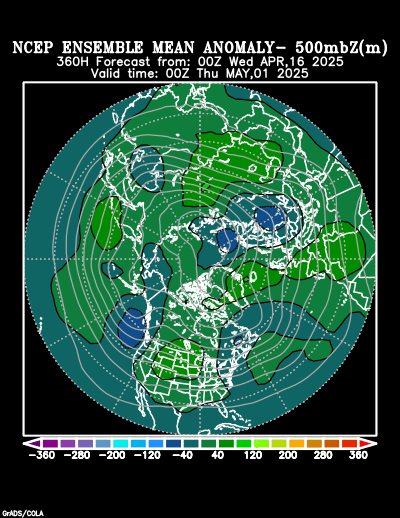 NCEP Ensemble forecast product