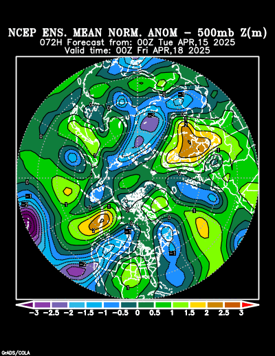 NCEP Ensemble forecast product