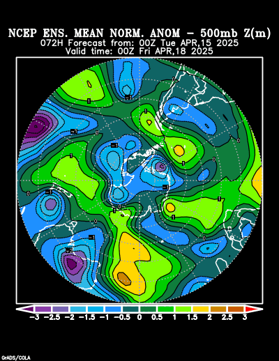 NCEP Ensemble forecast product