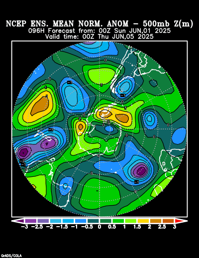 NCEP Ensemble forecast product