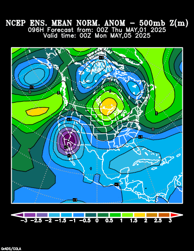 NCEP Ensemble forecast product