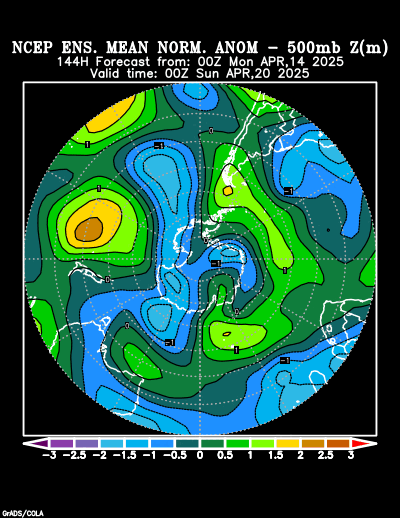 NCEP Ensemble forecast product