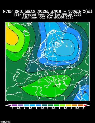 NCEP Ensemble forecast product