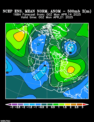 NCEP Ensemble forecast product