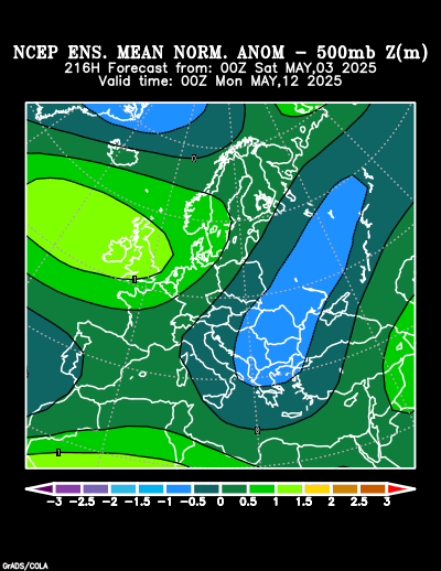 NCEP Ensemble forecast product