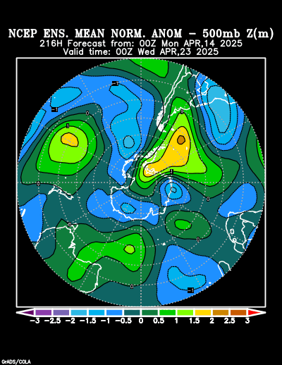 NCEP Ensemble forecast product