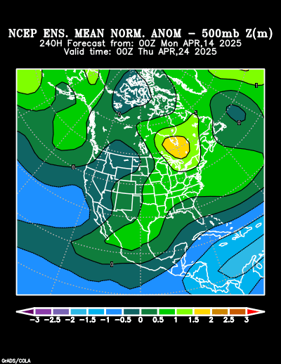 NCEP Ensemble forecast product