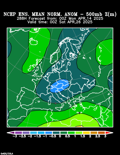 NCEP Ensemble forecast product