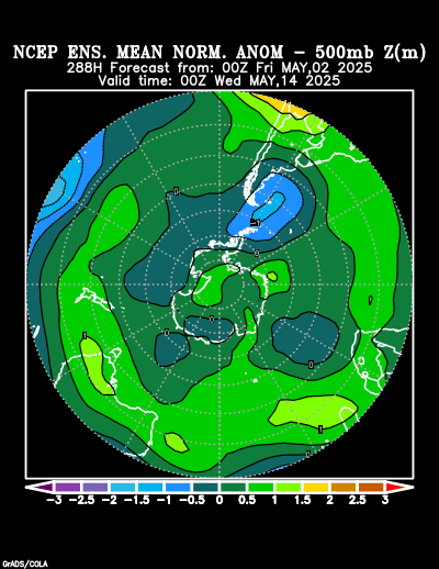 NCEP Ensemble forecast product