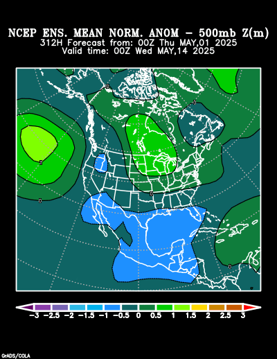 NCEP Ensemble forecast product