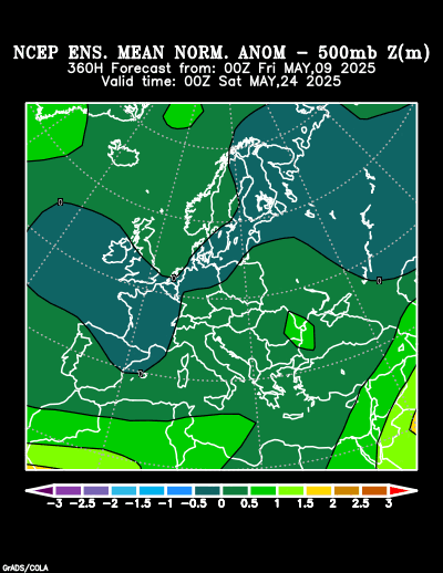 NCEP Ensemble forecast product