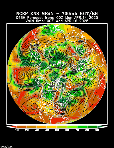 NCEP Ensemble forecast product