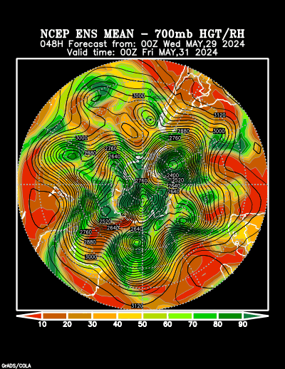 NCEP Ensemble t = 048 hour forecast product
