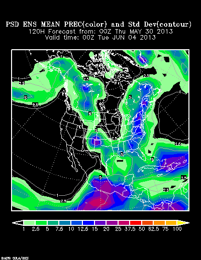 REFORECAST Ensemble t = 120 hour forecast product