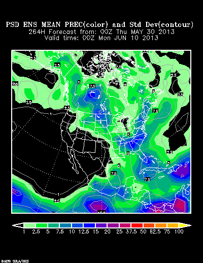 REFORECAST Ensemble t = 264 hour forecast product