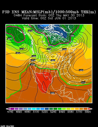 REFORECAST Ensemble t = 048 hour forecast product