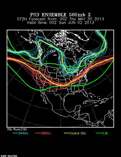 REFORECAST Ensemble t = 072 hour forecast product