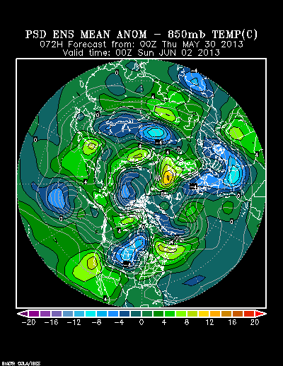 REFORECAST Ensemble t = 072 hour forecast product