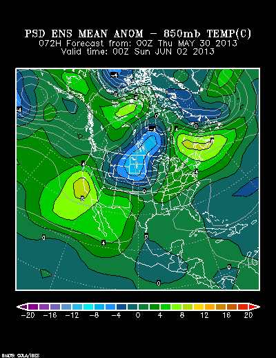 REFORECAST Ensemble t = 072 hour forecast product